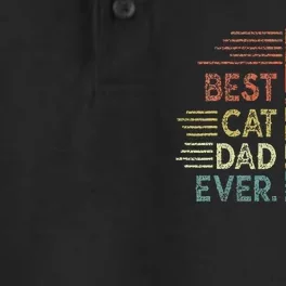 Funny Cat Daddy Fathers Day Cat Best Cat Dad Ever Dry Zone Grid Performance Polo