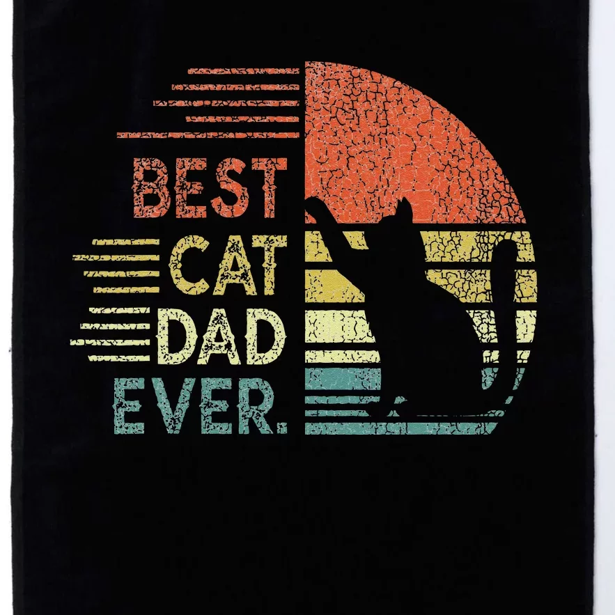 Funny Cat Daddy Fathers Day Cat Best Cat Dad Ever Platinum Collection Golf Towel