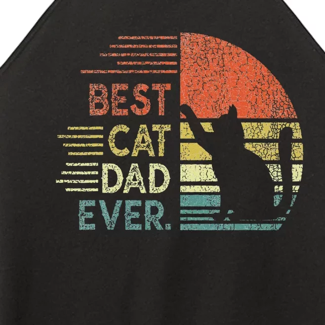 Funny Cat Daddy Fathers Day Cat Best Cat Dad Ever Women’s Perfect Tri Rocker Tank