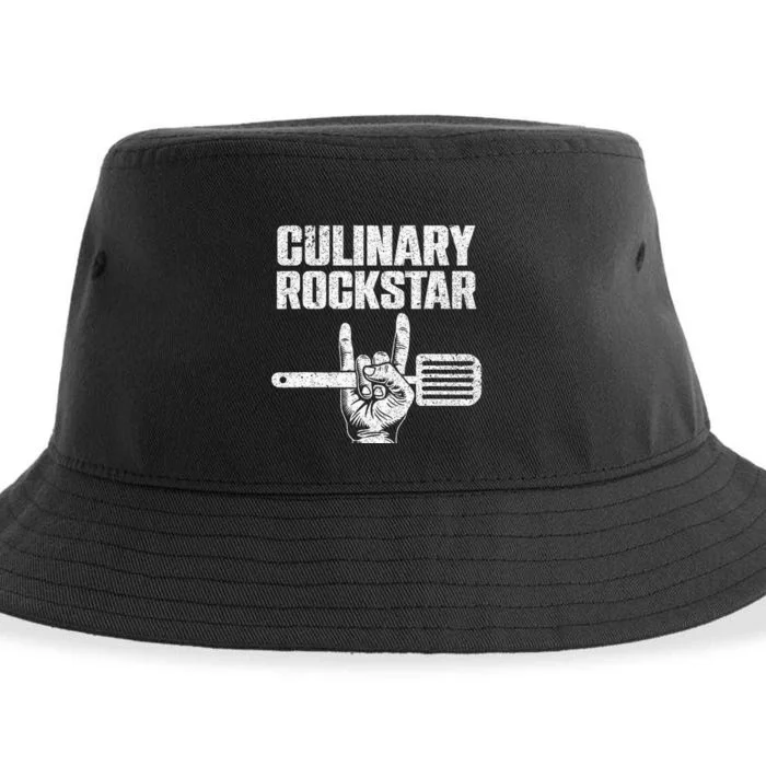 Funny Culinary Design For Men Women Chef Cook Culinary Lover Sustainable Bucket Hat