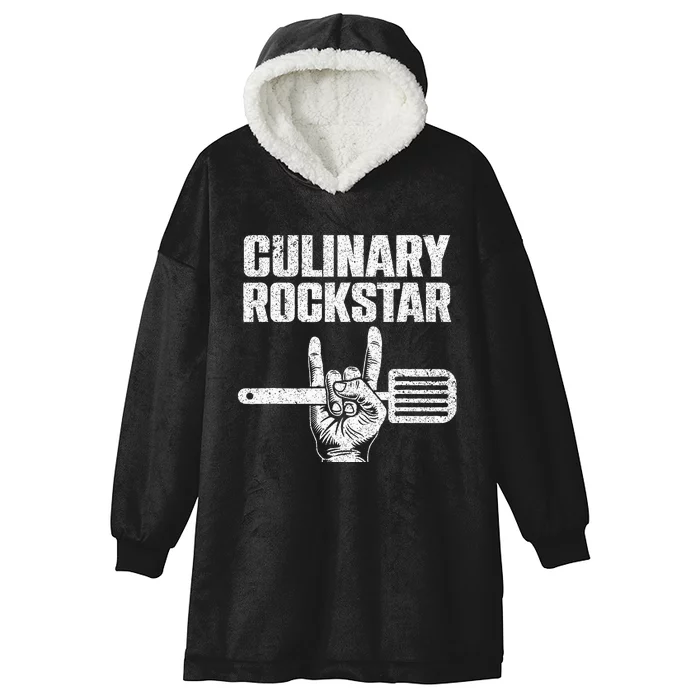 Funny Culinary Design For Men Women Chef Cook Culinary Lover Hooded Wearable Blanket