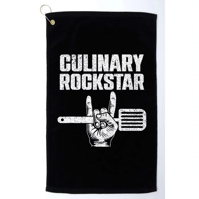 Funny Culinary Design For Men Women Chef Cook Culinary Lover Platinum Collection Golf Towel