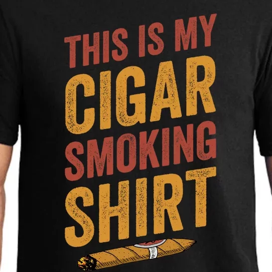 For Cigar Dad This Is My Cigar Smoking Pajama Set