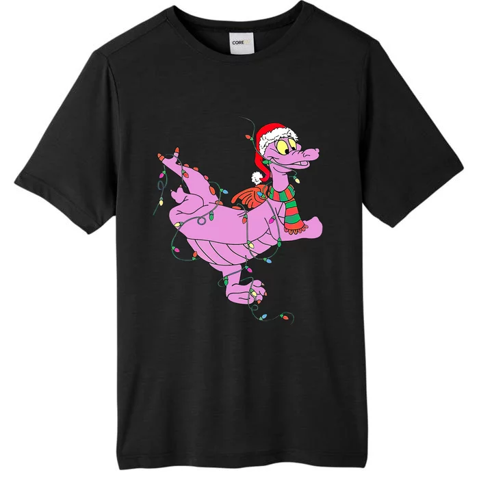 Funny Cute Dragon Figment Lights Christmas ChromaSoft Performance T-Shirt