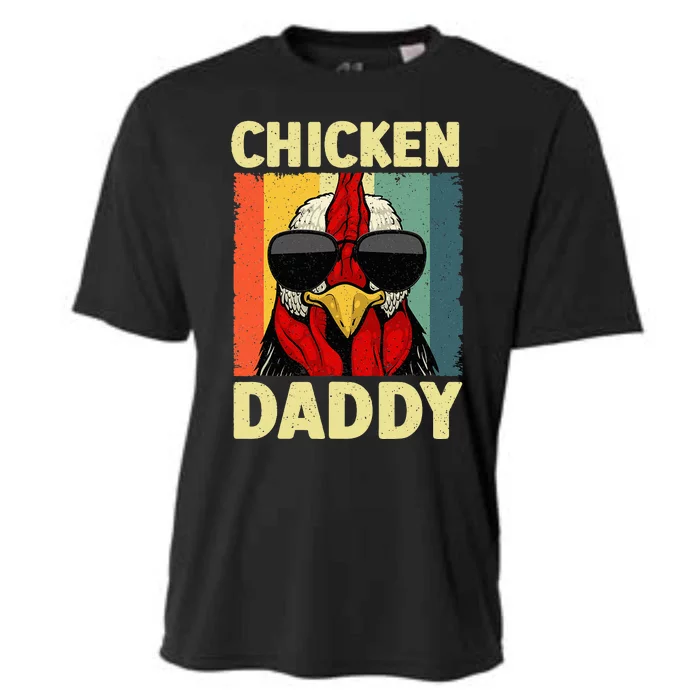 Funny Chicken Daddy Design For Dad Farmer Cooling Performance Crew T-Shirt