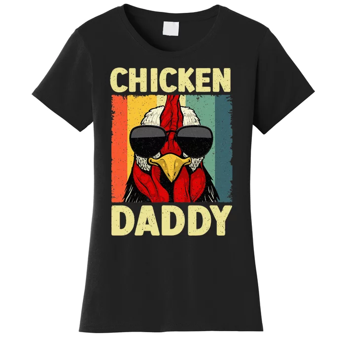 Funny Chicken Daddy Design For Dad Farmer Women's T-Shirt