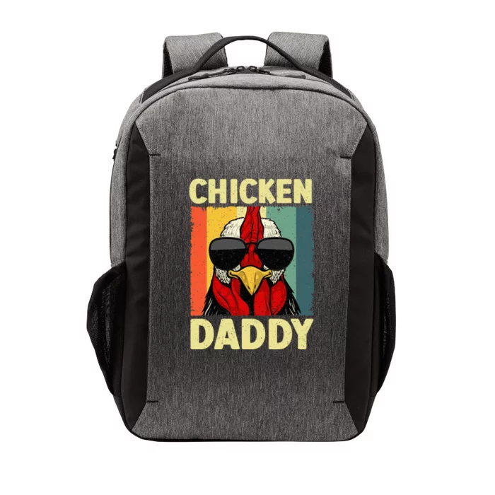 Funny Chicken Daddy Design For Dad Farmer Vector Backpack