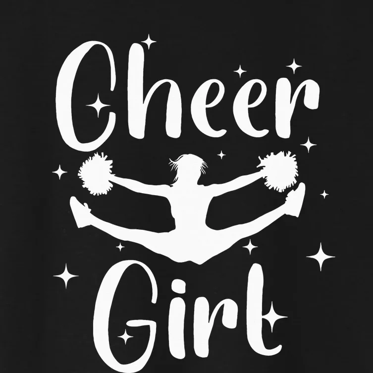 Funny Cheerleader Design For  Cheerleading Women's Crop Top Tee