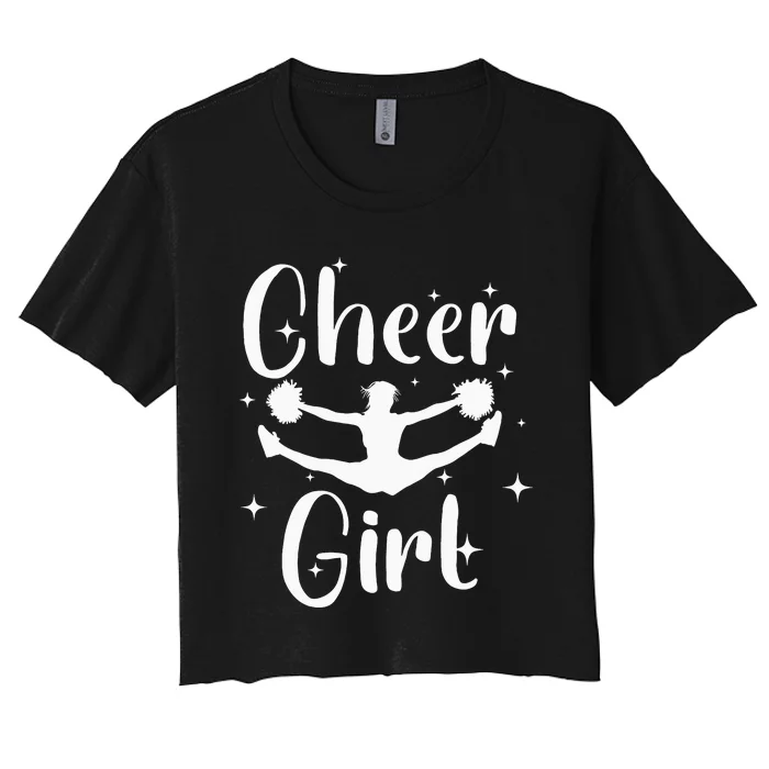 Funny Cheerleader Design For  Cheerleading Women's Crop Top Tee