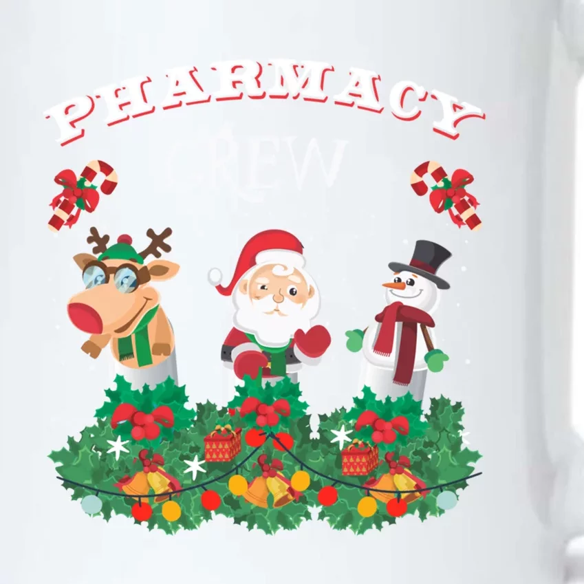 Funny Christmas Design Gift Idea Pharmacy Crew Xmas Holiday Gift Black Color Changing Mug