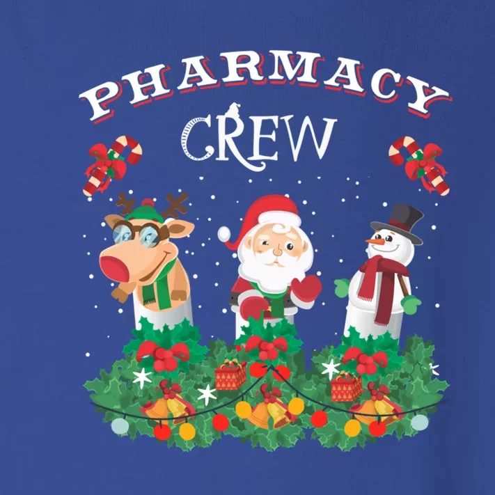 Funny Christmas Design Gift Idea Pharmacy Crew Xmas Holiday Gift Toddler Long Sleeve Shirt