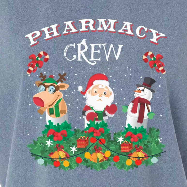 Funny Christmas Design Gift Idea Pharmacy Crew Xmas Holiday Gift Garment-Dyed Women's Muscle Tee