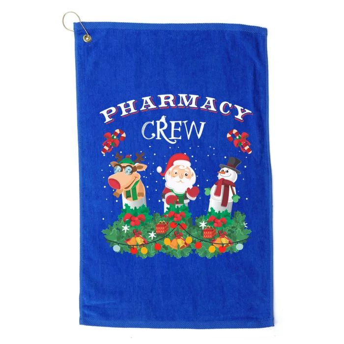 Funny Christmas Design Gift Idea Pharmacy Crew Xmas Holiday Gift Platinum Collection Golf Towel