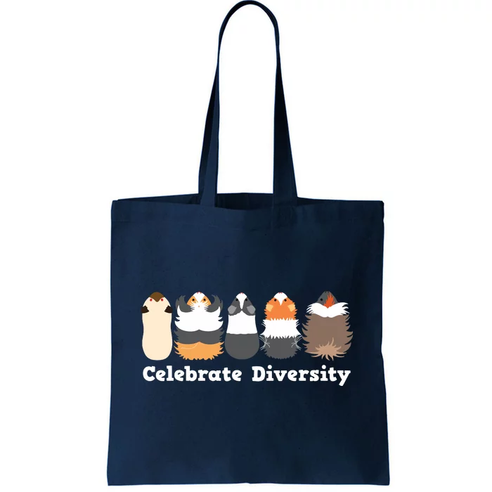 Funny Celebrate Diversity Cute Shirts For Guinea Pig Lovers Tote Bag