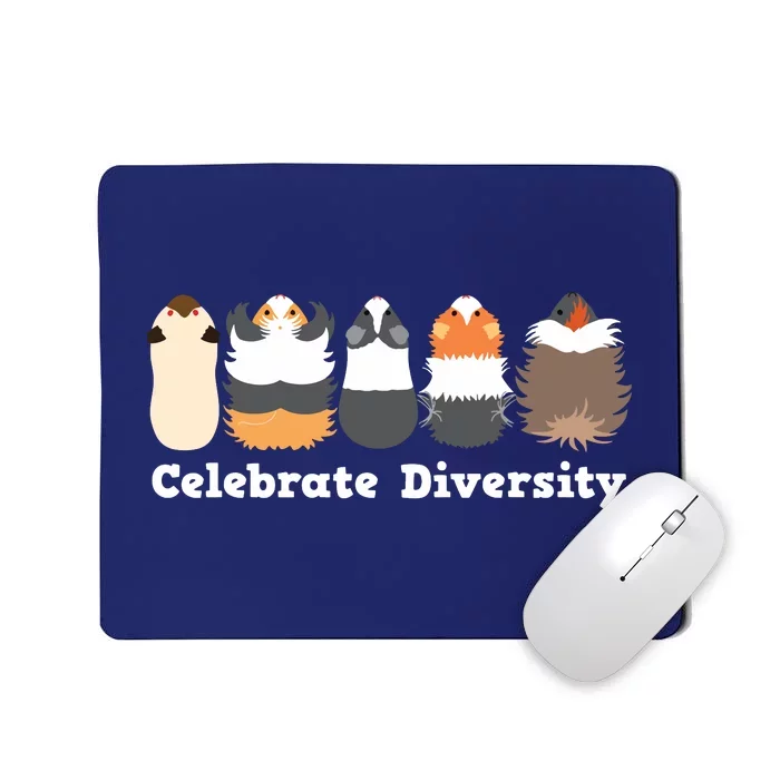 Funny Celebrate Diversity Cute Shirts For Guinea Pig Lovers Mousepad