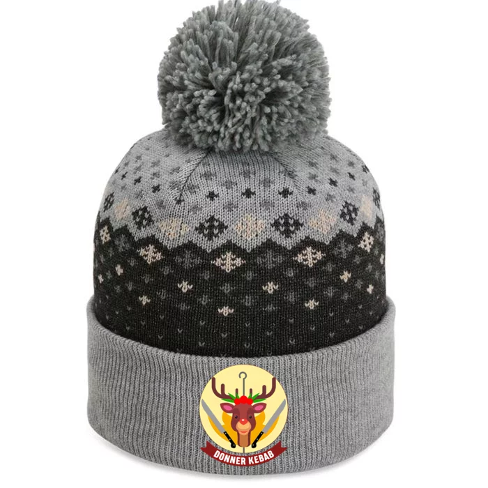 Funny Christmas Donner Kebab The Baniff Cuffed Pom Beanie