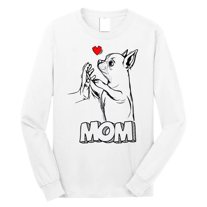 Funny Chihuahua Dog Mom Gift Long Sleeve Shirt