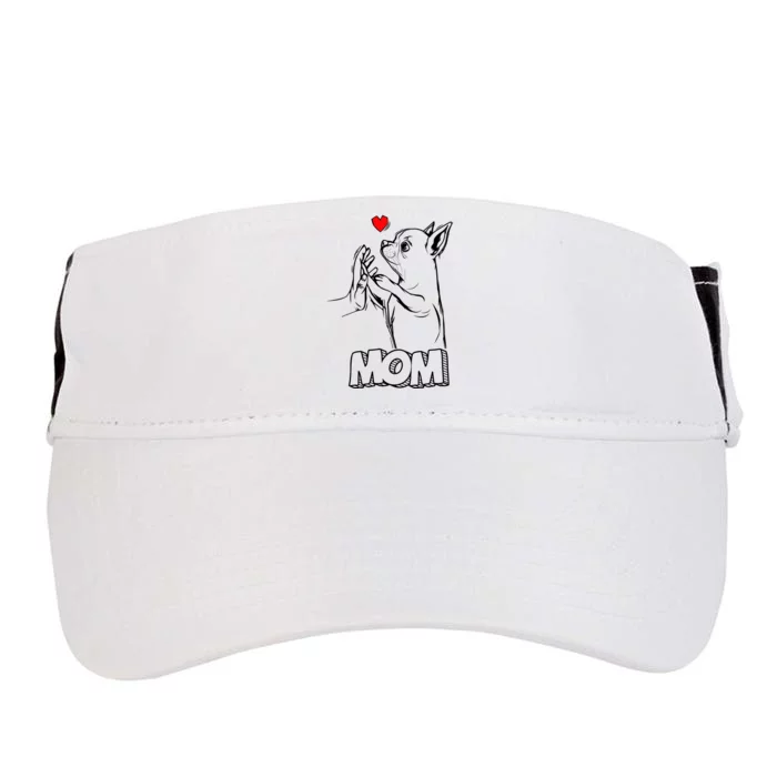 Funny Chihuahua Dog Mom Gift Adult Drive Performance Visor