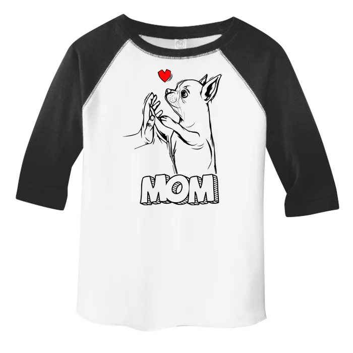 Funny Chihuahua Dog Mom Gift Toddler Fine Jersey T-Shirt