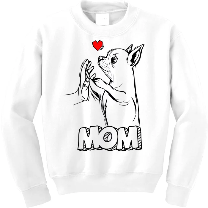 Funny Chihuahua Dog Mom Gift Kids Sweatshirt