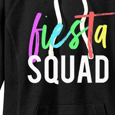 Funny Cinco De Mayo Fiesta Squad Design For Parties Funny Women's Fleece Hoodie