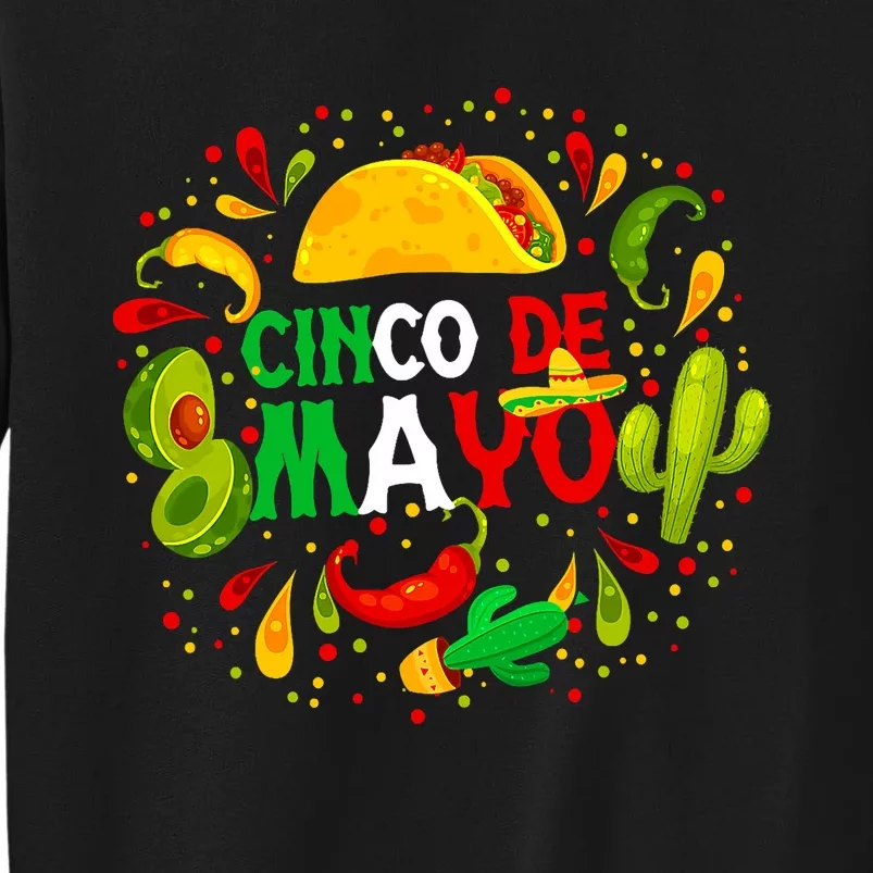 Fiesta Cinco De Mayo Party Mexican Tall Sweatshirt