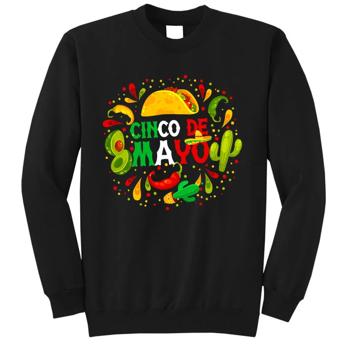 Fiesta Cinco De Mayo Party Mexican Tall Sweatshirt