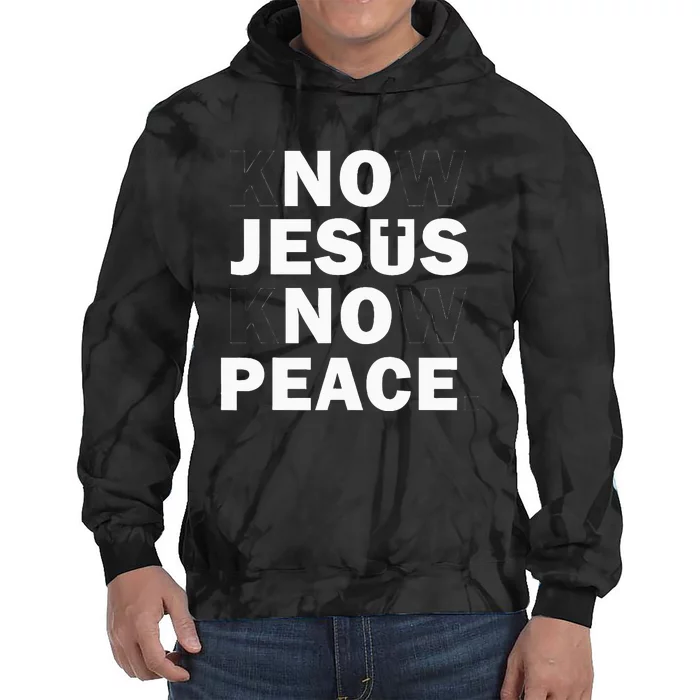 Faithful Cross Discover Peace Through Jesus Tie Dye Hoodie