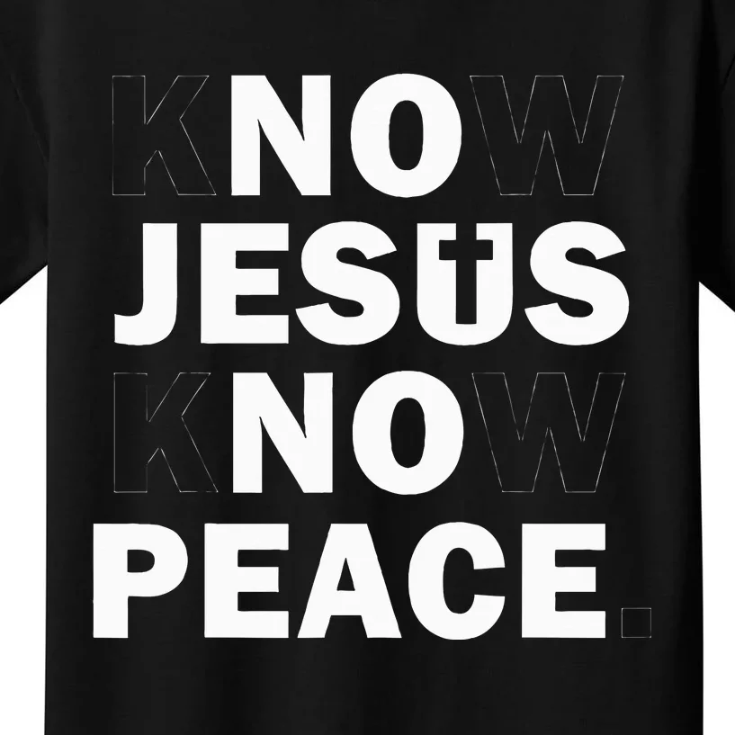 Faithful Cross Discover Peace Through Jesus Kids T-Shirt