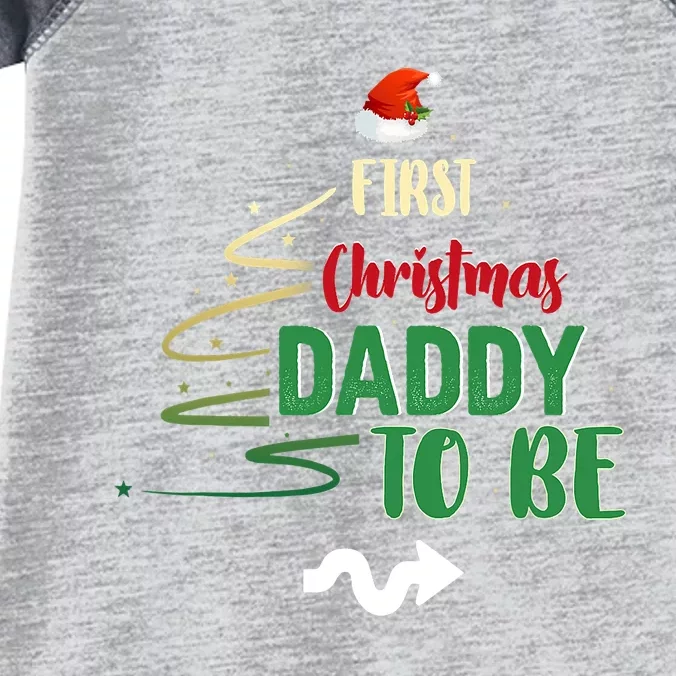 First Christmas Daddy To Be Pregnancy Announcement Xmas Family Infant Baby Jersey Bodysuit