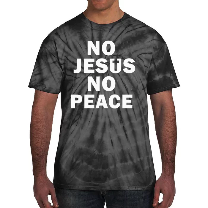 Faithful Cross Discover Peace Through Jesus Tie-Dye T-Shirt