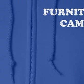 Furniture Camp Distressed Look Gift Full Zip Hoodie