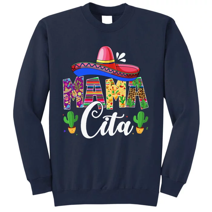 Funny Cinco De Mayo Mamacita Festival Leopard Lover Tall Sweatshirt