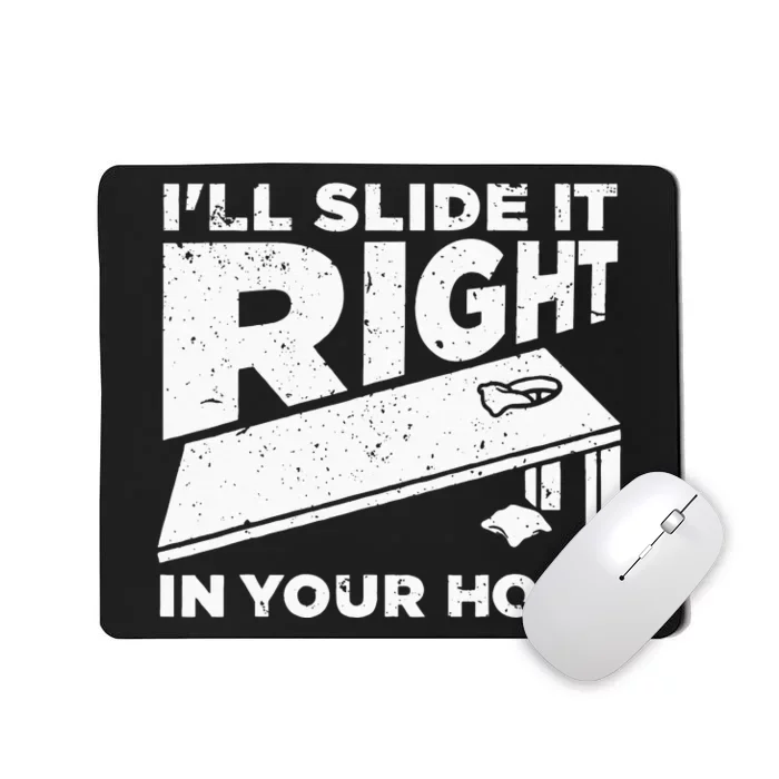 Funny Cornhole Design For Men Women Sack Toss Game Lovers Mousepad