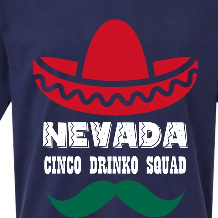 Funny Cinco De O Costume Ing Cinco De Mayo Nevada Gift Sueded Cloud Jersey T-Shirt