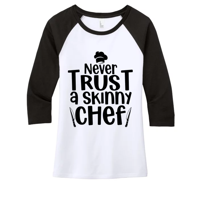 Funny Chef Design For Men Women Culinary Chef Cook Cooking Women's Tri-Blend 3/4-Sleeve Raglan Shirt