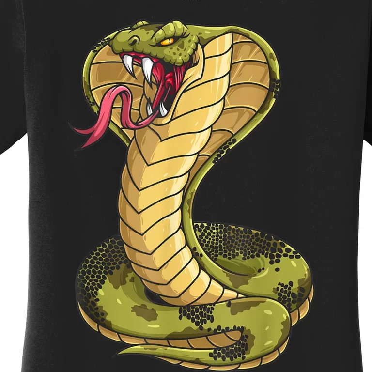 Funny Cobra Design For Men Women Kids King Snake Cobra Lover Women's T-Shirt