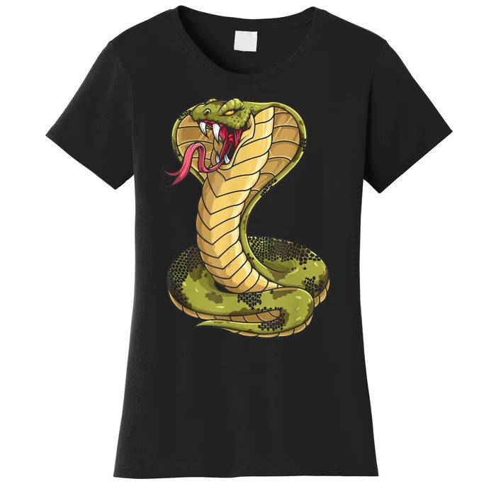 Funny Cobra Design For Men Women Kids King Snake Cobra Lover Women's T-Shirt