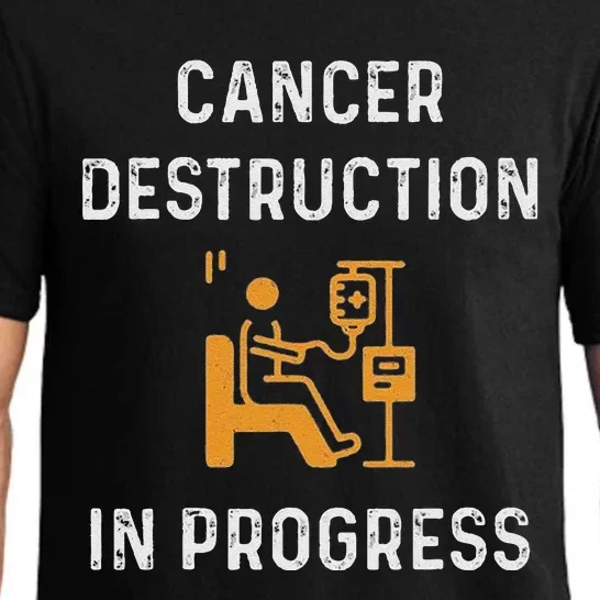 Fighting Cancer Destruction In Progress Pajama Set