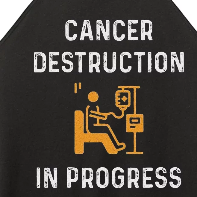 Fighting Cancer Destruction In Progress Women’s Perfect Tri Rocker Tank