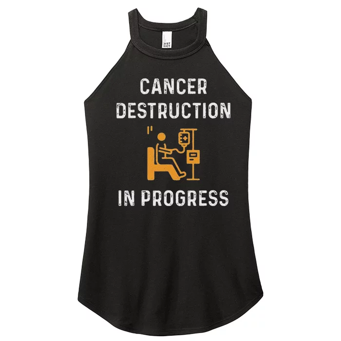 Fighting Cancer Destruction In Progress Women’s Perfect Tri Rocker Tank