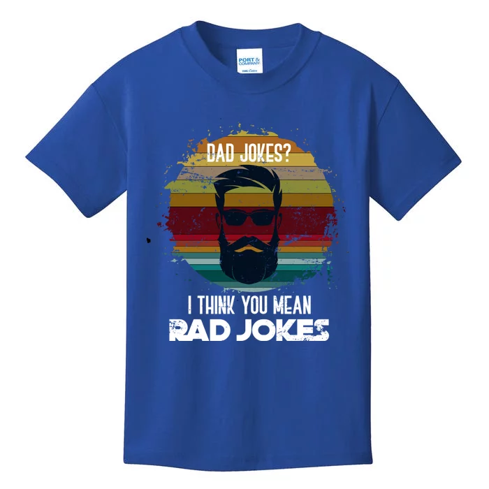 Funny Cringe Dad Puns Rad Jokes Fathers Day Gift Dad Jokes Gift Kids T-Shirt