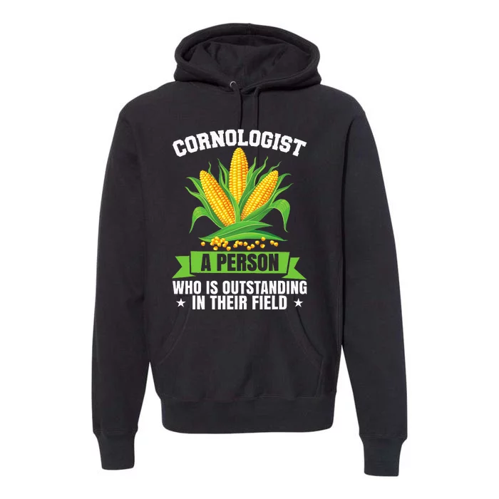 Funny Cornologist Definition Corn Farmer Premium Hoodie