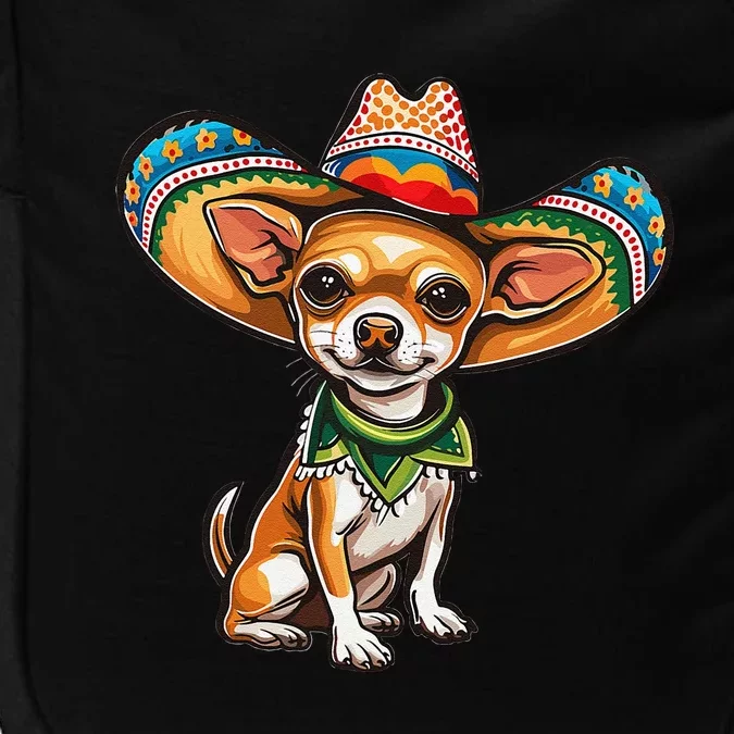 Funny Cinco De Mayo Chihuahua Graphic Impact Tech Backpack