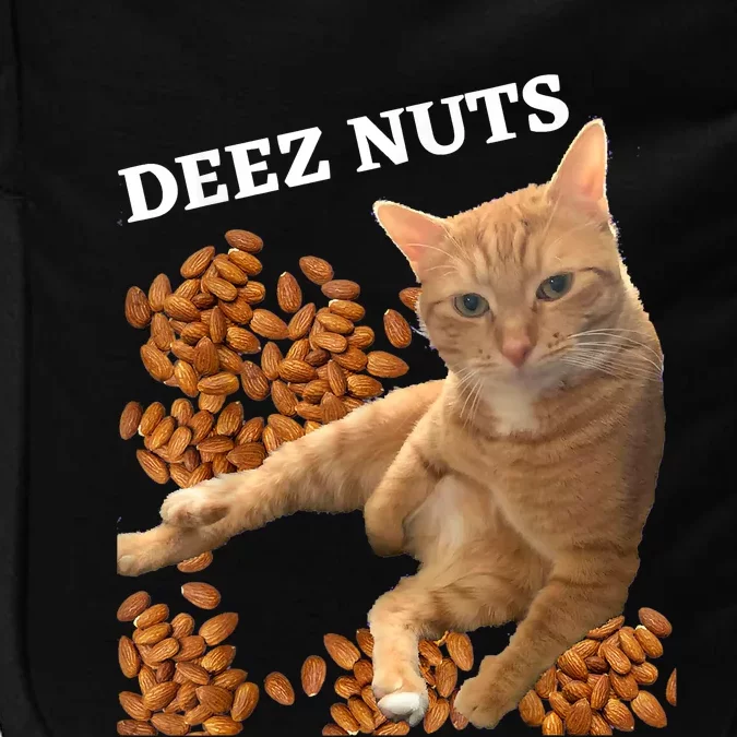 Funny Cat Deez Nuts Joke Impact Tech Backpack