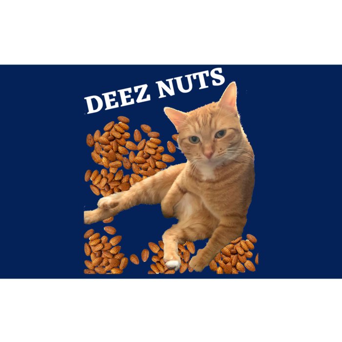 Funny Cat Deez Nuts Joke Bumper Sticker