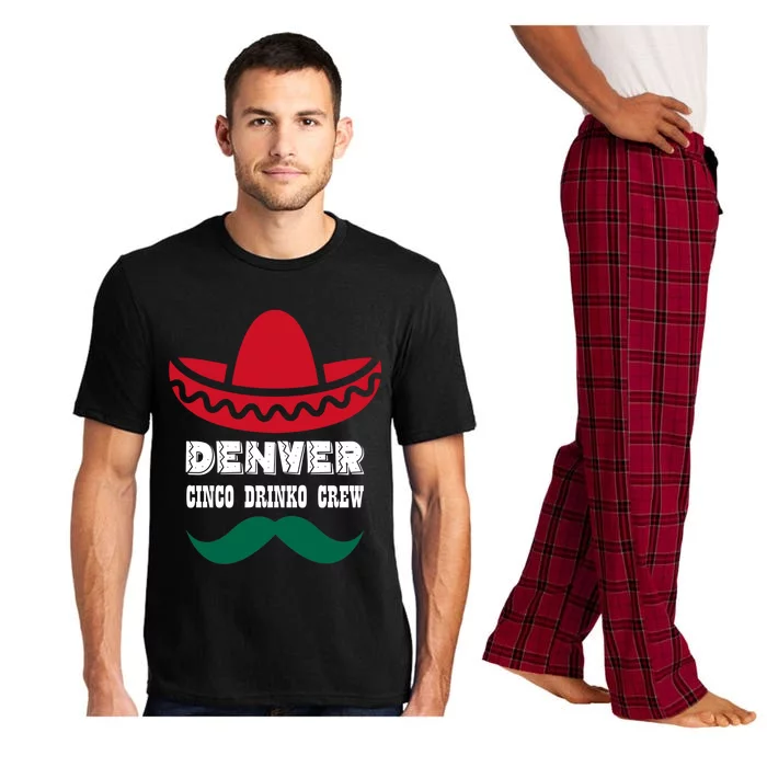 Funny Cinco De O Costume Fiesta Cinco De Mayo Denver Great Gift Pajama Set