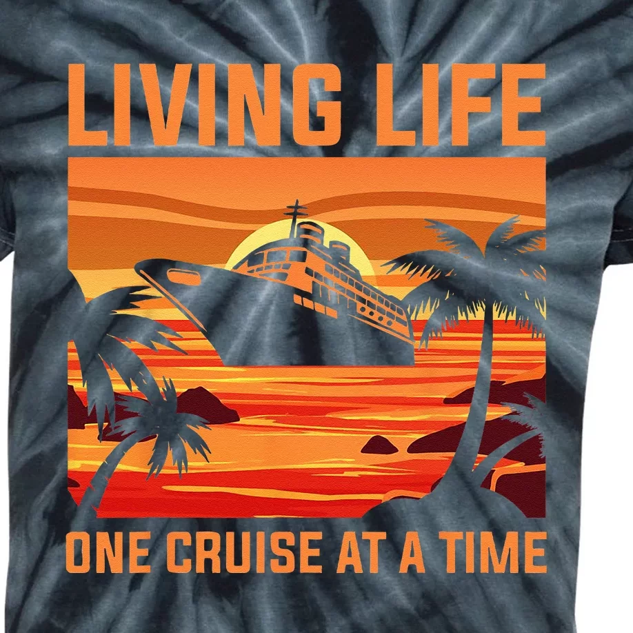 Funny Cruising Designs Men Women Cruise Ship Cruising Lovers Kids Tie-Dye T-Shirt