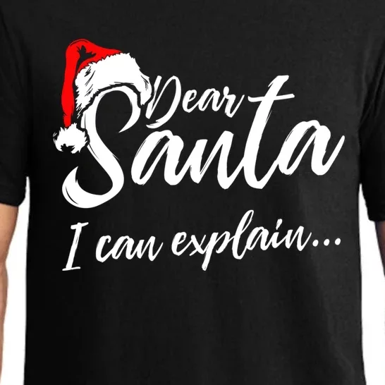 Funny Christmas Dear Santa I Can Explain Great Gift Pajama Set