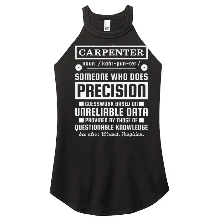 Funny Carpenter Definition Women’s Perfect Tri Rocker Tank